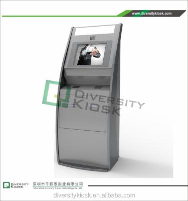 China Cold Rolled Steel Or Stainless Steel Queue Management System Ticket Vending Kiosk With Passport Scanner Ticket Vending Kiosk Machine for sale