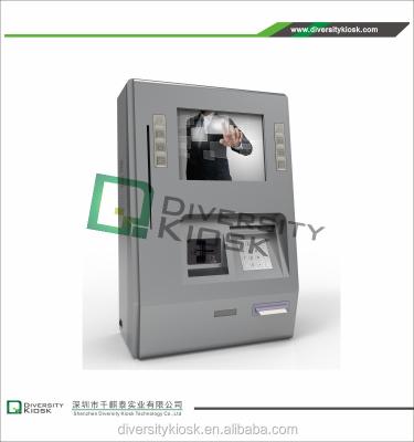 China Wall Mounted Wall Mount Kiosk Service Sefl Kiosk Fast Food Order Cold Rolled Steel or Stainless Steel Self Payment Cashless for sale