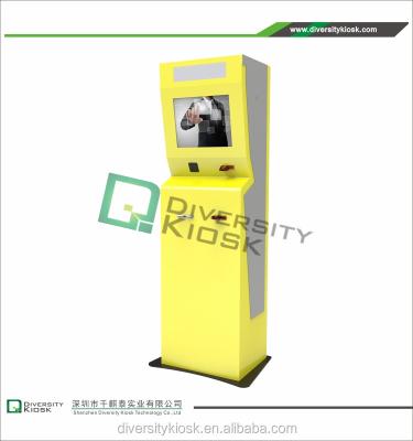 China high quality interactive touch screen kiosk mobile recharge card top up kiosk machine W504*D487.7*H1732 mm for sale