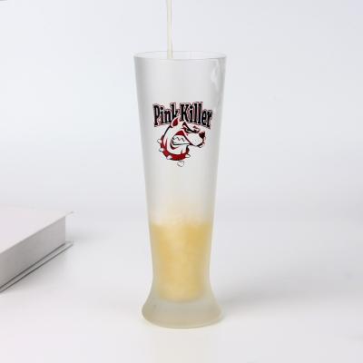 China Refillable Recyclable Wholesale Custom Logo Cola Can Nordic Creative Frosted Glass Cup Beer Mugs for sale