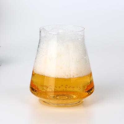 China Wholesale Refillable Recyclable Bar Glassware Cheap Double Sided Beer Glass Stoneware Beer Mugs Beer Glass Drinking Mug for sale