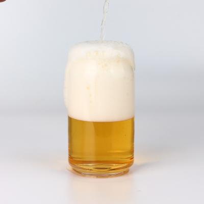 China Slim Sale 480ml Beer Glass Viable Hot Beer Mug Drinking Glass With Smooth Top Rim for sale