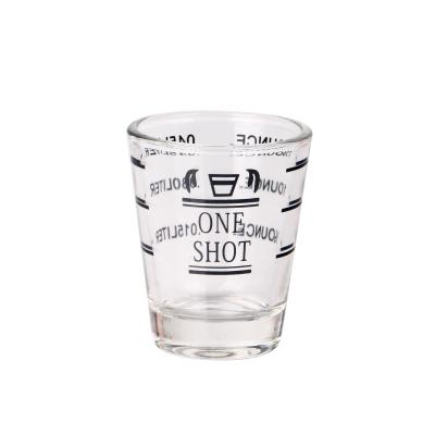 China Wholesale Custom Wedding 1.5oz Clear Logo Dessert Shot Glasses Viable Cheap Glass for sale