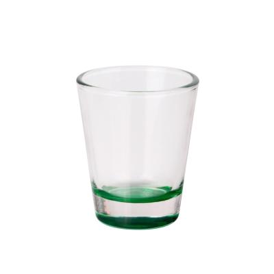 China 2021 Hot Selling Viable Custom Glass Wine Shot Glasses Logo Machine Pressed Juice Drinking Cup for sale