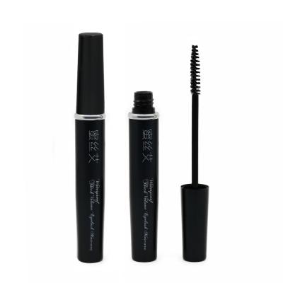 China Hot Sale Cosmetics Black Color Aluminum Material Coffee Tube Mascara With Black Mascara Wands for sale