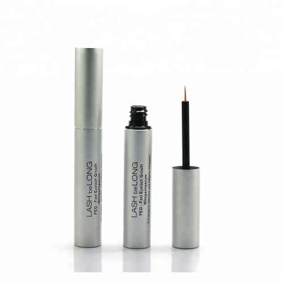 China Eyelash Mascara 5ml Eyeliner Serum Empty Mascara Aluminum Matte Silver Tube for sale