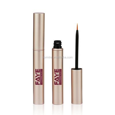 China Cosmetics Rose Gold Pink Color Luxury Eyelash Serum Tube Mascara Package Empty Aluminum Bottle for sale