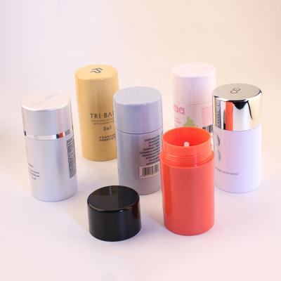 China 15ml 30ml 50ml 75ml Cylinder Deodorant Stick Cosmetic Packaging Empty Plastic Packaging for sale