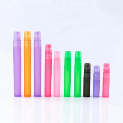 China Personal Care Factory Wholesale 3ML 5ML 8ML 10ML 15ML 30ML Frosted PP Pen Spray Plastic Fancy Perfume Bottle With Pump for sale