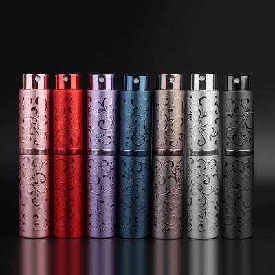 China Personal Care Spin Fill Revolving Aluminum Perfume Atomizer Twist 10ml Aluminum Perfume Bottle for sale