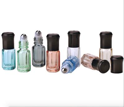 China Personal Care Wholesale Square 3ml Roll Glass Luxury Empty Clear Perfume Bottle for sale