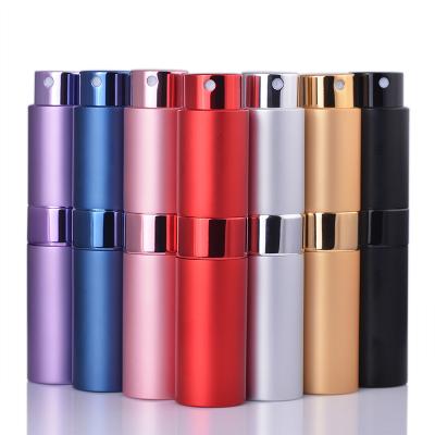 China Low Moq 8ml Continuous Mist Bottle 8ml Aluminum Perfume Bottle Personal Care Cosmetic Spray Bottle for sale