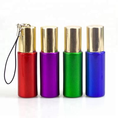 China Wholesale Round Bottom 4ml Self Care Roll On Bottle / Roll On Bottle For Essential Oil With Aluminum Cap for sale