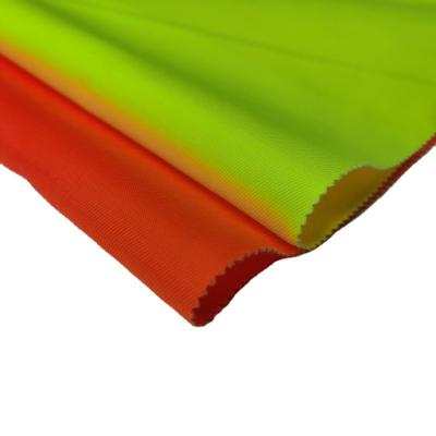 China New suit fabric&polyester fluorescent yarn counts choice stretch fabrics for workwear outdoor safety uniform suits for sale