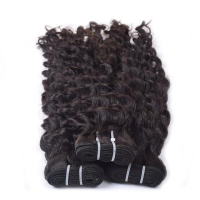 China 10A Human Hair, 100% Good Quality Deep Curly Natural Color Virgin Hair Deep Curly Bundles for sale