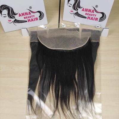 China Natural Silky Straight Wave Hair Line 13x4 Ear To Ear Swiss Lace Frontal Baby Hair Lace Closure Remy Brazilian Hair Weaving Body for sale