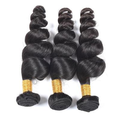 China Loose Wave 100% Unprocessed Hair Extensions Loose Wave 8A Double Drawn Peruvian Hair Bundles Hair for sale