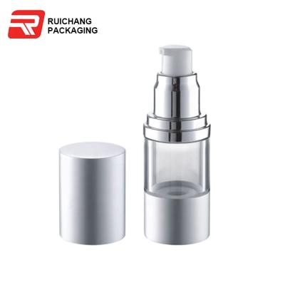 China Silver Personal Care Aluminum Material 20ml 30ml 50ml Sprayer Bottle With Airless Pump for sale