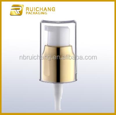 China Bottles 20mm Aluminum Cosmetic Cream Pump With Ace Overcap , Lotion Pump Dispenser for sale