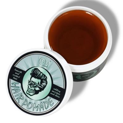 China Custom Free Sample Alcohol Free Water Based Beeswax Hair Wax Men Clean Brand Private Label Pomade for sale