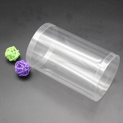 China Recyclable High Quality Clear PVC Packaging Tube With Lid Thin Wall Plastic Tube for sale