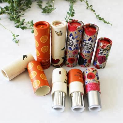 China Handmade Custom Empty Eco Friendly Cosmetic Lipstick Thin Paper Tubes for sale