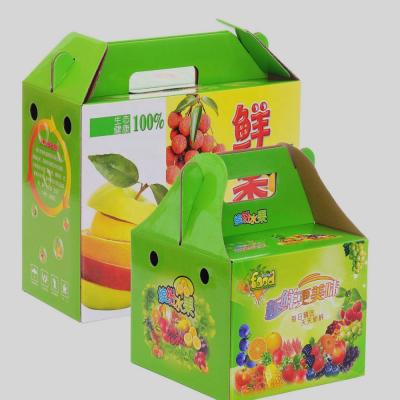 China Recycled Materials Custom Color Printed Fruits Packaging Paper Cardboard Boxes for sale