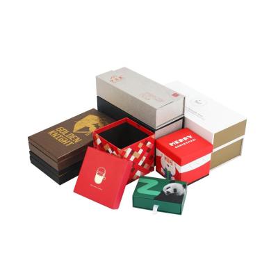 China Recycled Materials Wholesale Custom Paper Santa Christmas Eve Gift Packing Boxes Packaging Christmas Box for sale