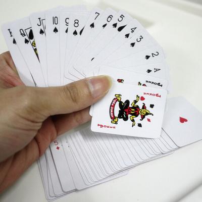 China Portable Interesting Mini Playing Cards Small Poker Playing Card Paper Board Game Outside 5.5*4cm Outside for sale