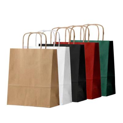 China Materials Manufacturer Wholesale Custom Size Recycled Paper Packaging Bags Brown Kraft Paper Bag Bread for sale