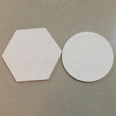 China Viable Promotional Special Cardboard Coasters Shape Blank White Paper Sublimation Mousepad for sale