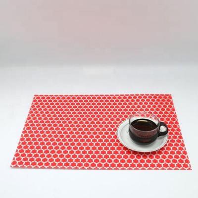 China Factory wholesale viable washable kitchen plastic place mats cover pvc tablecloth plastic mat anti-fouling non-slip place mat for sale