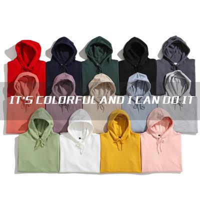 China Colorful Anti-wrinkle Fashion Hoodies Men Thicken Clothes Mens Hip Hop Streetwear Fleece Solid Man Hoody Custom Logo for sale