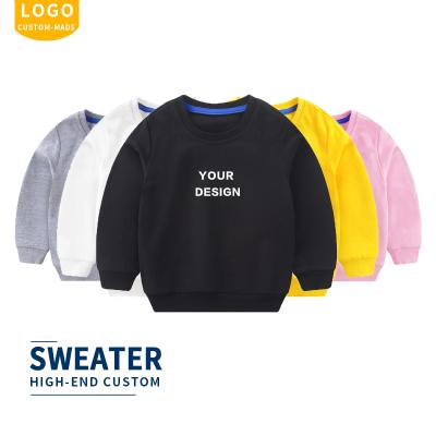 China Custom 100 Cotton Crewneck Hoodies Kids Waterproof Baby Boy Sweaters Printing Logo Children's Sweatshirts High Quality Hoodies for sale