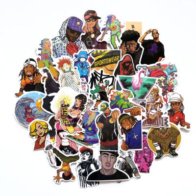 China Cartoon Sticker Hip Hop Stickers 48 PCs Per Bag Waterproof Stickers For Skateboard And Suitcase Stickers for sale