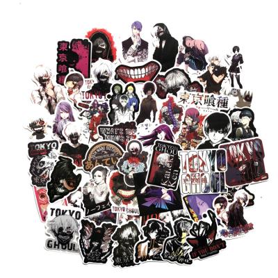 China Cartoon Sticker Tokyo Ghoul 50 Pcs Stickers Japan Anime Horror Series Stickers Skateboard Luggage Box Stickers for sale