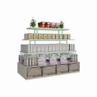 China Double Sided Commercial Shopping Shelf Racks For Sale Maternal And Child Single Sided Double Sided Beverage Shelves for sale