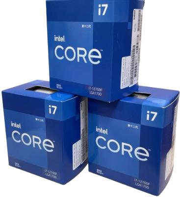 China Desktop Low price In-tel Core i7 12700F CPU 12 Cores DDR5 good price desktop processor cpu for sale