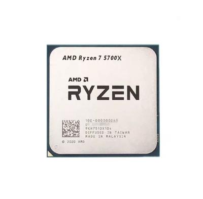 China Desktop 2023 hot selling A-M-D Ry-zen 7 5000 5700X Tray DDR4 CPU 8 cores 3.4GHz Socket AM4 for desktop computer CPU for sale