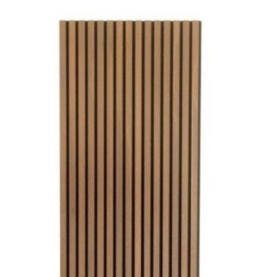 China Eco-friendly 3D Acoustic Pet Felt Wood Wall Slats Veneer MDF Decorative Building Material Ceiling Soundproofing Panels for sale