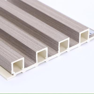 China Modern Wall Decoration Wood Hollow WPC Composite Tube Timber PVC Interior Decoration for sale