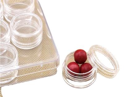 China Viable Wholesale Small Round Storage Box Medicine Pill Bead Plastic Organizer Box for sale