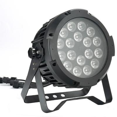 China Can do magic IP 65 led par light 18*10w ​​RGBW led flat par outdoor led stage light waterproof for sale