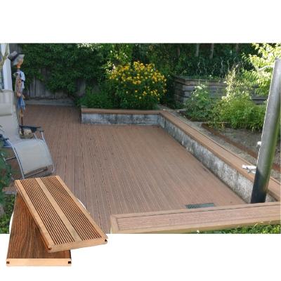 China UV-resistant composite WPC decking against moisture and temperature for sale