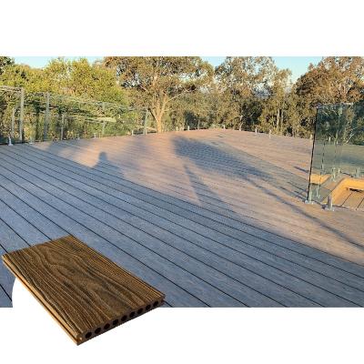 China Modern Engineered Garden Decking Outdoor Wood Decking WPC Plastic Composite Decking for sale