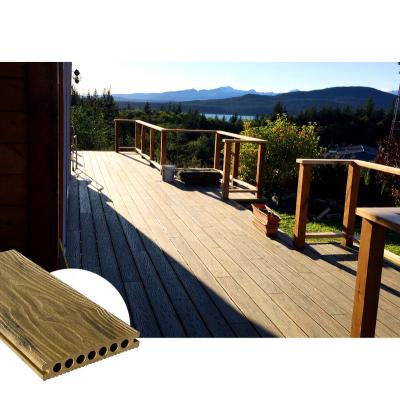 China EUROPEAN WPC 3D Embossed Flooring Wood Exterior Plastic Planks Wood Grain Composite Decking for sale