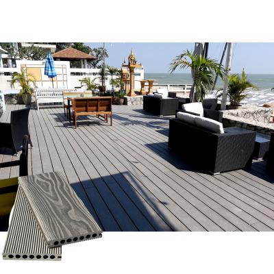 China EUROPEAN high quality custom weather resistant 3d embossed wood grain exterior composite decking for sale