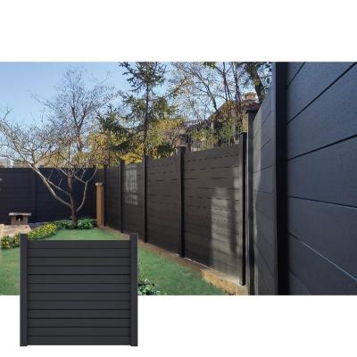 China Factory Direct Easily Assembled Garden Fencing Custom Made Easy Install Private WPC Aluminum Fence For Garden Fence for sale