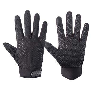 China Fashionable Professional Custom Slim Breathable Full Finger Weightlifting Gym Gloves for sale