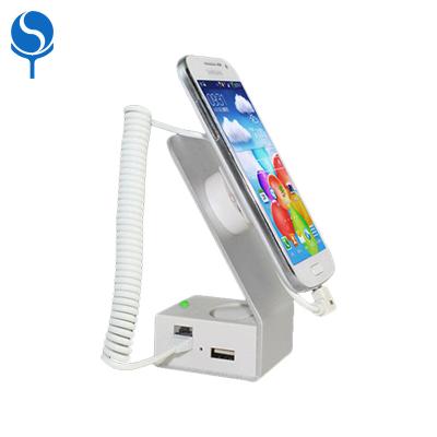 China Aluminum Alloy+ABS China Factory Burglar Alarm Mobile Phone Smart Retail Security Display Stand for Mobile Phone with Alarm and Charging for sale